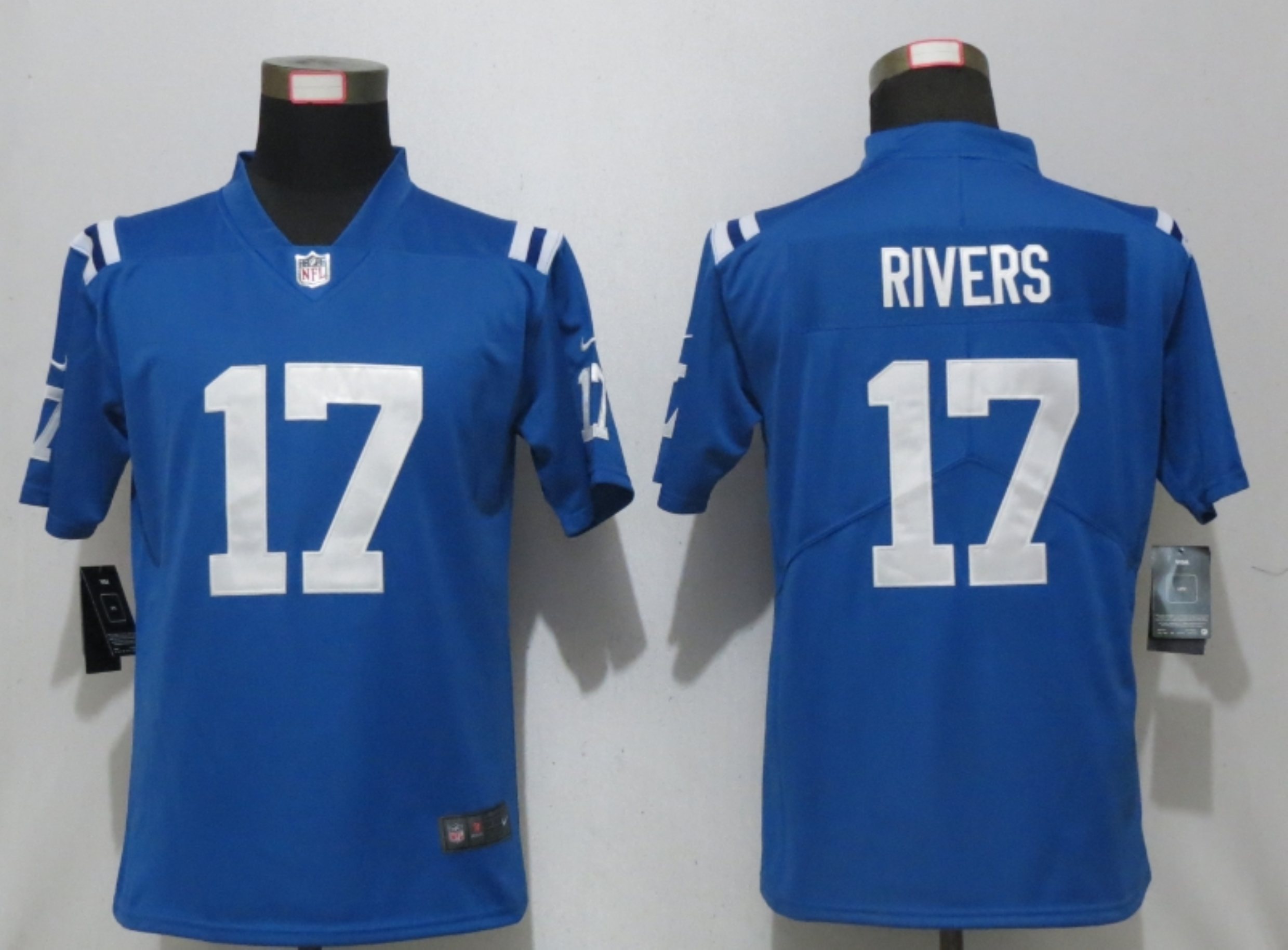 Women New Nike Indianapolis Colts #17 Rivers Blue Alternate Vapor Elite Playe->oakland raiders->NFL Jersey